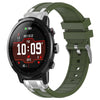 Correa de silicona para reloj deportivo Amazfit 3 de 22 mm con hebilla plateada de liberación rápida (verde oliva)