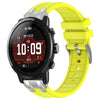 Correa de silicona para reloj deportivo Amazfit 3 de 22 mm con hebilla plateada de liberación rápida (amarillo vital)