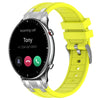 Correa de silicona para reloj Amazfit GTR 2 de 22 mm con hebilla plateada de liberación rápida (amarillo vital)