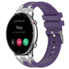 Correa de silicona para reloj Amazfit GTR 2 de 22 mm con hebilla plateada de liberación rápida (morado)
