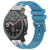 Correa de silicona para reloj Amazfit GTR de 47 mm y 22 mm con hebilla plateada de liberación rápida (azul marino)