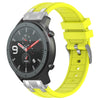 Correa de silicona para reloj Amazfit GTR de 47 mm y 22 mm con hebilla plateada de liberación rápida (amarillo vital)