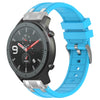 Correa de silicona para reloj Amazfit GTR de 47 mm y 22 mm con hebilla plateada de liberación rápida (azul cielo)