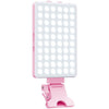 Lámpara de relleno LED para videoconferencia portátil y para teléfono V12A, luz de relleno para transmisión en vivo y selfies (rosa)