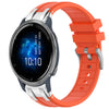 Correa de silicona para reloj Garmin Venu 2 de 22 mm con hebilla plateada de liberación rápida (naranja)