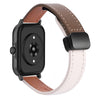 Correa de reloj de cuero de microfibra de 20 mm con hebilla magnética para Amazfit GTS 3 Slim (albaricoque y caramelo macchiato)