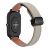 Correa de reloj de cuero de microfibra con hebilla magnética de 20 mm para Amazfit GTS Slim (gris elefante de becerro)