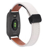 Correa de reloj de cuero de microfibra de 20 mm con hebilla magnética fina para Garmin Venu SQ2 (albaricoque)