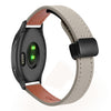 Correa de reloj de cuero de microfibra con hebilla magnética de 20 mm para Garmin Venu Slim (gris elefante de becerro)