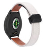 Correa de reloj de cuero de microfibra con hebilla magnética fina de 18 mm para Garmin Venu 3S (albaricoque)