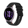 Correa de silicona con puntadas onduladas y puntos para reloj Garmin Vivoactive 5 de 20 mm (negra)