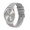 Correa de silicona para reloj Garmin Move Trend con puntadas onduladas y puntos de 20 mm (gris)