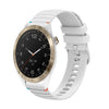 Correa de silicona con puntadas onduladas y puntos para reloj Garmin Approach S40 de 20 mm (blanca)