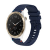 Correa de silicona con puntadas onduladas y puntos para reloj Garmin Approach S40 de 20 mm (azul marino)