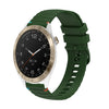 Correa de silicona con puntadas onduladas y puntos para reloj Garmin Approach S40 de 20 mm (verde militar)