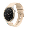 Correa de silicona con puntadas onduladas y puntos para reloj Garmin Approach S40 de 20 mm (color crema)