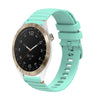 Correa de silicona con puntadas onduladas y puntos para reloj Garmin Approach S40 de 20 mm (verde azulado)