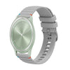 Correa de silicona con puntadas onduladas y puntos para reloj Garmin Move Sport de 20 mm (gris)