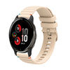 Correa de silicona con puntadas onduladas y puntos para reloj Garmin Venu 2 Plus de 20 mm (color crema)