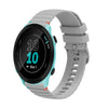 Correa de silicona con puntadas onduladas y puntos para reloj Garmin Forerunner 55 de 20 mm (gris)