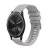 Correa de silicona para reloj Garmin Vivomove de 20 mm con puntadas onduladas y puntos (gris)