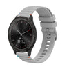 Correa de silicona con puntadas onduladas y puntos para reloj Garmin Vivomove 3 de 20 mm (gris)