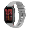 Correa de silicona con puntadas onduladas y puntos para reloj Amazfit Active de 20 mm (gris)