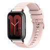 Correa de silicona con puntadas onduladas y puntos para reloj Amazfit Active de 20 mm (rosa)