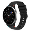 Correa de silicona con puntadas onduladas y puntos para reloj Amazfit GTR Mini de 20 mm (negra)
