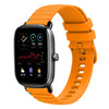 Correa de silicona con puntadas onduladas y puntos para reloj Amazfit GTS4 Mini de 20 mm (amarillo ámbar)