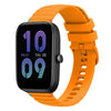 Correa de silicona con puntadas onduladas y puntos para reloj Amazfit Bip 3 de 20 mm (amarillo ámbar)