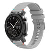 Correa de silicona con puntadas onduladas y puntos de 20 mm para reloj Amazfit GTR de 42 mm (gris)