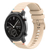 Correa de silicona con puntadas onduladas y puntos de 20 mm para reloj Amazfit GTR de 42 mm (color crema)