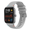 Correa de silicona con puntadas onduladas y puntos para reloj Amazfit GTS de 20 mm (gris)