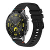 Correa de silicona para reloj Huawei Watch GT 4 de 46 mm con puntadas onduladas y 22 mm (negra)