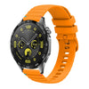 Correa de silicona para reloj Huawei Watch GT 4 de 46 mm con puntadas onduladas y 22 mm (amarillo ámbar)