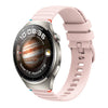 Correa de silicona de 22 mm con puntadas onduladas y puntos para Huawei Watch 4 Pro (rosa)