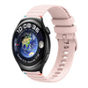 Correa de silicona de 22 mm con puntadas onduladas para Huawei Watch 4 (rosa)
