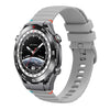 Correa de silicona con puntadas onduladas y puntos para Huawei Watch Ultimate de 22 mm (gris)