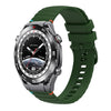 Correa de silicona con puntadas onduladas y puntos para Huawei Watch Ultimate de 22 mm (verde militar)