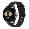 Correa de silicona con puntadas onduladas y puntos para Huawei Watch Buds de 22 mm (negra)