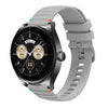 Correa de silicona con puntadas onduladas y puntos para Huawei Watch Buds de 22 mm (gris)