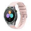 Correa de silicona de 22 mm con puntadas onduladas y puntos para Huawei Watch GT 3 SE (rosa)
