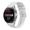 Correa de silicona de 22 mm con puntadas onduladas para Huawei Watch 3 Pro (blanca)