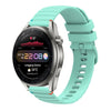 Correa de silicona de 22 mm con puntadas onduladas y puntos para Huawei Watch 3 Pro (verde azulado)