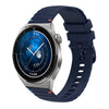 Correa de silicona para reloj Huawei Watch GT 3 Pro de 46 mm con puntadas onduladas y 22 mm (azul marino)