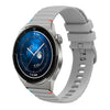 Correa de silicona con puntadas onduladas y puntos para Huawei Watch GT 3 Pro de 46 mm y 22 mm (gris)
