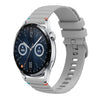 Correa de silicona con puntadas onduladas y puntos para Huawei Watch GT 3 de 46 mm y 22 mm (gris)