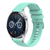 Correa de silicona para reloj Huawei Watch GT 3 de 46 mm con puntadas onduladas y 22 mm (verde azulado)