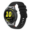 Correa de silicona con puntadas onduladas y puntos para Huawei Watch GT Runner de 22 mm (negra)